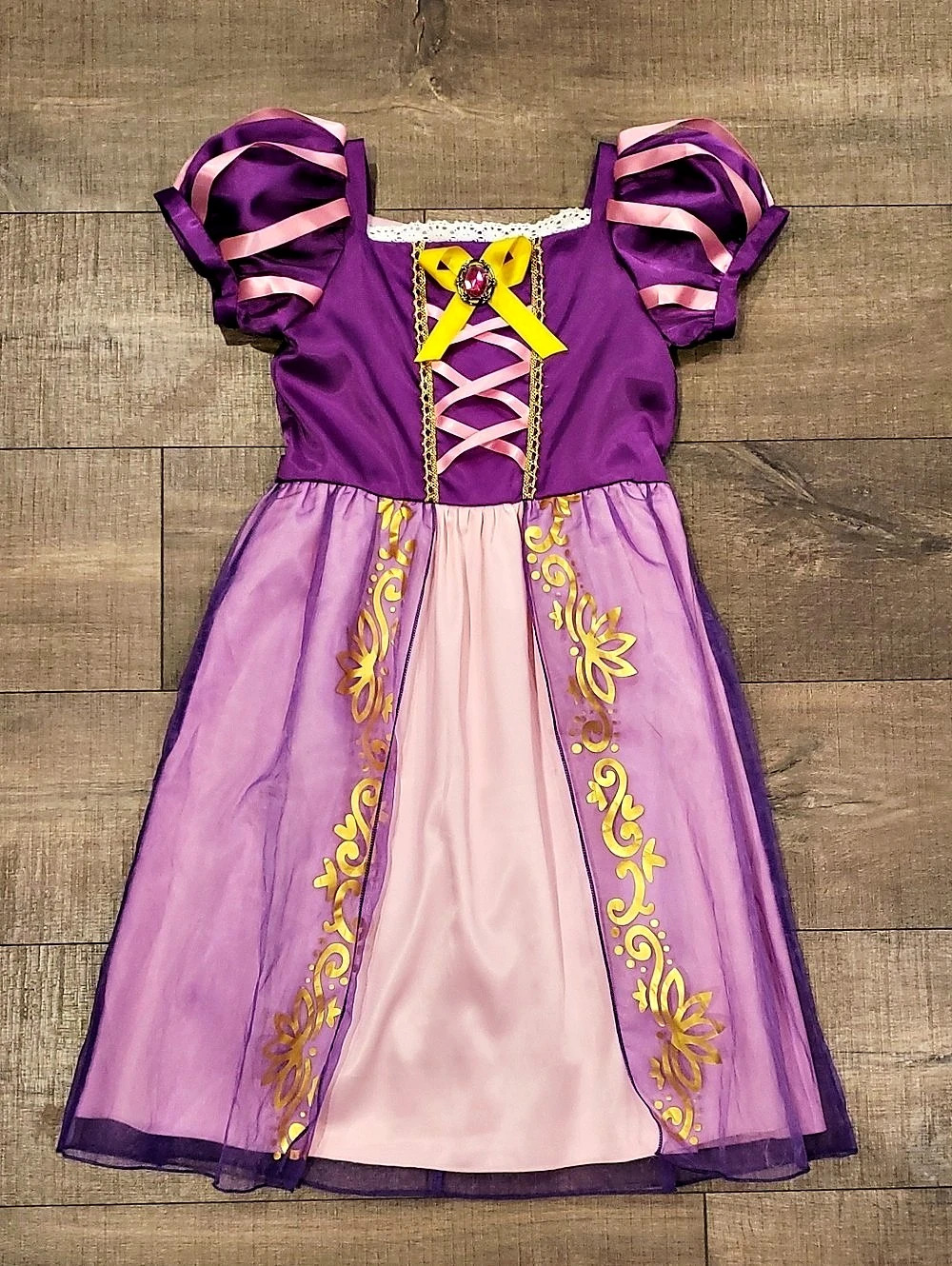 Disney Rapunzel Costume for Kids – Tangled Purple & Pink Dress 6X